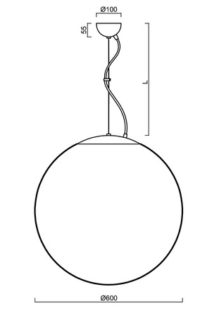 OSMONT ADR60822 ADRIA L5 závěsné skleněné svítidlo nerez leštěná / bílá IP40 4000 K 48W LED DALI