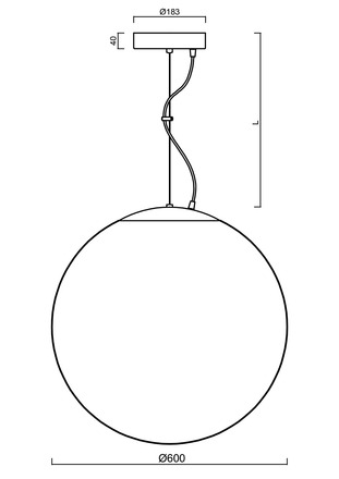 OSMONT ADR62204 ADRIA L5 HP závěsné skleněné svítidlo nerez leštěná / bílá IP40 3000 K 65W LED DALI