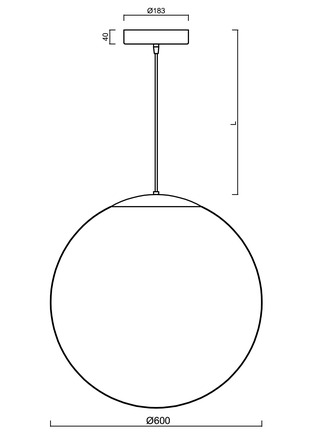 OSMONT ADR62231 ADRIA S5 HP závěsné skleněné svítidlo bílá IP40 3000 K 65W LED DALI