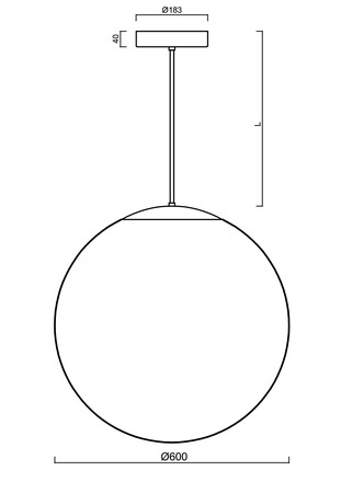 OSMONT ADR62615 ADRIA P5 HP závěsné skleněné svítidlo černá / bílá IP40 4000 K 65W LED DALI