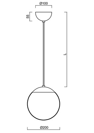 OSMONT ADR70478 ADRIA S1 závěsné skleněné svítidlo mosaz leštěná / bílá IP40 3000 K 9W LED DALI
