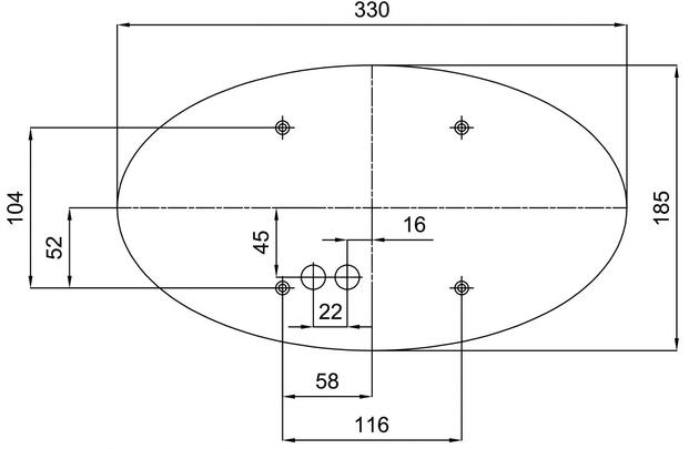 OSMONT ALM59740 ALMA 2 stropní/nástěnné skleněné svítidlo bílá IP41 4000 K 16W LED