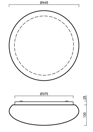 OSMONT ARA63087 ARAKIS 3 stropní/nástěnné skleněné svítidlo bílá IP43 2700-6500 K 32W LED