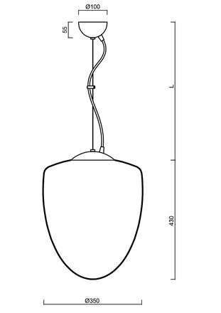 OSMONT AST60434 ASTRA L závěsné skleněné svítidlo nerez broušená / bílá IP40 3000 K 27W LED DALI