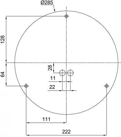 OSMONT AUR68042 AURA 10 stropní/nástěnné skleněné svítidlo bílá IP44 3000 K 19W LED HF