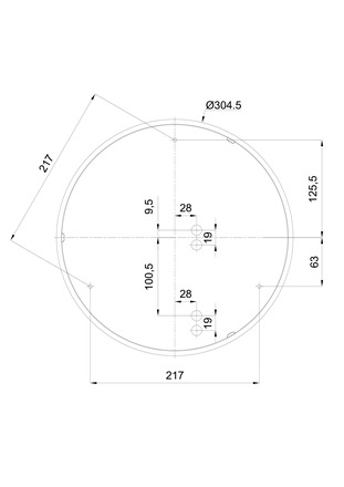 OSMONT AUR70881 AURA 10 IP stropní/nástěnné skleněné svítidlo bílá IP65 4000 K 20W LED DALI HF