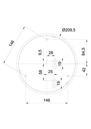 OSMONT AUR71135 AURA 7 IP stropní/nástěnné skleněné svítidlo bílá IP65 7W E27