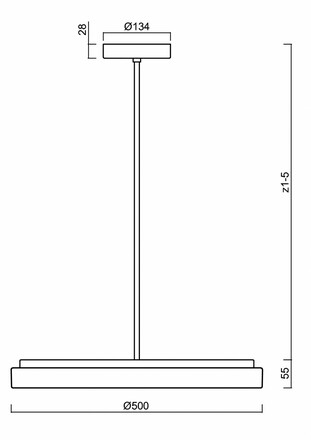 OSMONT CAR60004 CARINA P2 závěsné skleněné svítidlo bílá IP40 3000 K 32W LED