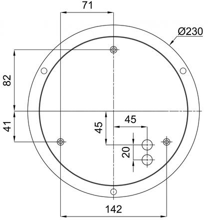 OSMONT CAR66880 CARINA LE2 závěsné skleněné svítidlo černá / bílá IP40 4000 K 32W LED