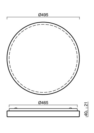 OSMONT COR71555 CORVUS 2 stropní/nástěnné plastové svítidlo IP54 4000 K 49W LED DALI