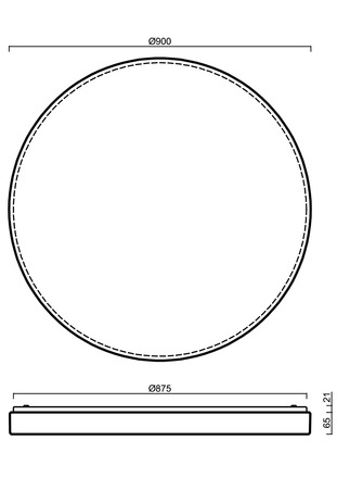 OSMONT DEL63121 DELIA 5 stropní/nástěnné plastové svítidlo IP54 2700-6500 K 150W LED