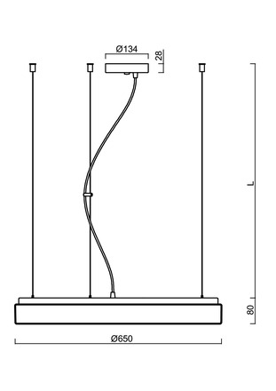 OSMONT DEL66358 DELIA L4 závěsné plastové svítidlo bílá IP40 3000 K 64W LED DALI