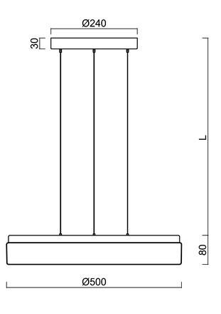 OSMONT DEL68023 DELIA LE3 závěsné plastové svítidlo bílá IP40 3000 K 46W LED DALI