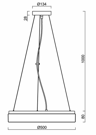 OSMONT DEL68938 DELIA L3 závěsné plastové svítidlo bílá IP40 4000 K 48W LED