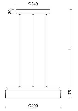 OSMONT DEL69901 DELIA LEC2 závěsné plastové svítidlo bílá IP40 4000 K 27W LED DALI