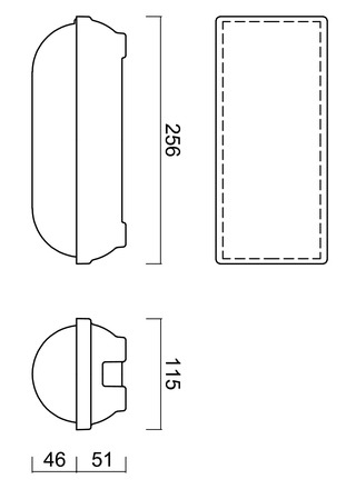 OSMONT ELE57260 ELEKTRA 1 stropní/nástěnné průmyslové plastové svítidlo bílá IP54 3000 K 8W LED