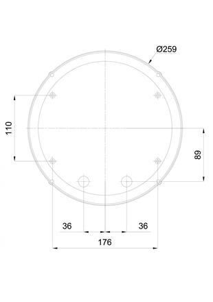 OSMONT ELE57746 ELEKTRA 4 stropní/nástěnné průmyslové plastové svítidlo bílá IP65 4000 K 7W LED HF