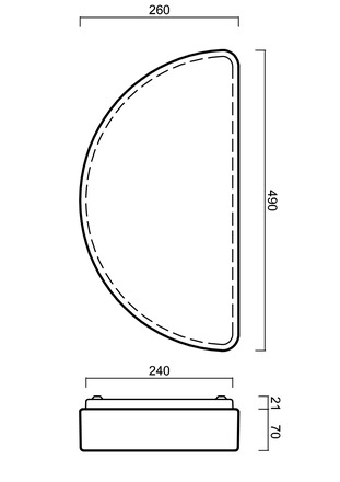 OSMONT ELI56898 ELISA nástěnné plastové svítidlo bílá IP44 4000 K 27W LED DALI