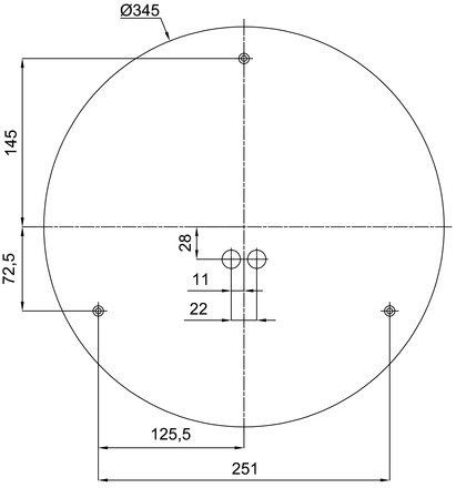 OSMONT ELS68081 ELSA 4 stropní/nástěnné skleněné svítidlo bílá IP44 3000 K 27W LED DALI HF