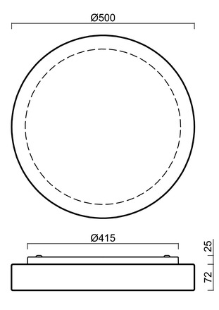 OSMONT ELS68087 ELSA 5 stropní/nástěnné skleněné svítidlo bílá IP44 3000 K 25W LED DALI HF