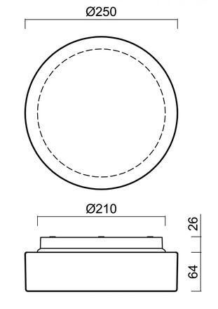 OSMONT ELS70385 ELSA 1 IP stropní/nástěnné skleněné svítidlo bílá IP65 3000 K 7W LED