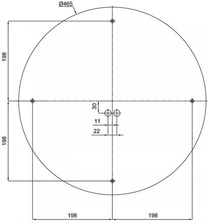 OSMONT ERI67048 ERIS 4 stropní/nástěnné skleněné svítidlo bílá IP43 3000 K 35W LED DALI