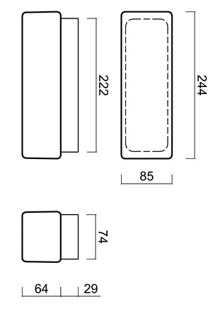 OSMONT FLO59224 FLORA 1 stropní/nástěnné skleněné svítidlo bílá IP43 3000 K 8W LED