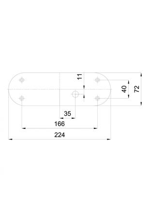 OSMONT FLO67784 FLORA 4 stropní/nástěnné skleněné svítidlo stříbrná / bílá IP43 4000 K 7W LED