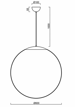 OSMONT ISI60126 ISIS S5 PM závěsné plastové svítidlo nerez / bílá IP40 3000 K 48W LED