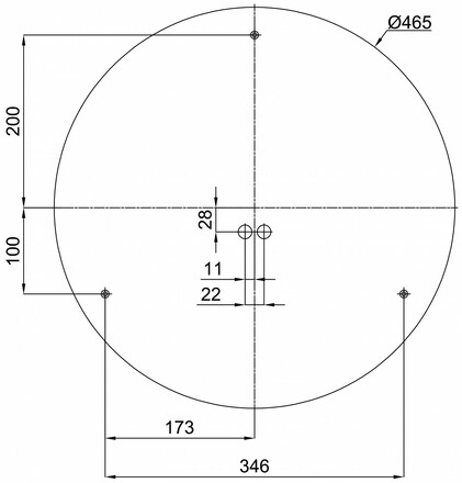OSMONT KRU60127 KRUGER 3 FO stropní/nástěnné plastové svítidlo černá IP40 3000 K 32W LED HF