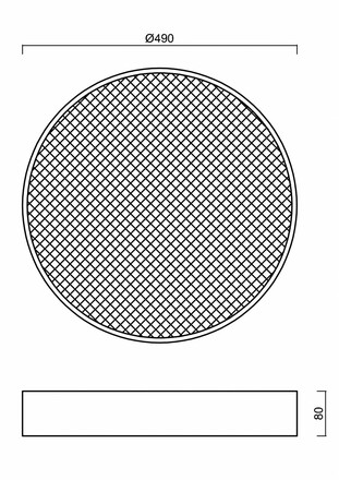 OSMONT KRU60138 KRUGER 3 FOP stropní/nástěnné plastové svítidlo černá IP40 3000 K 32W LED DALI