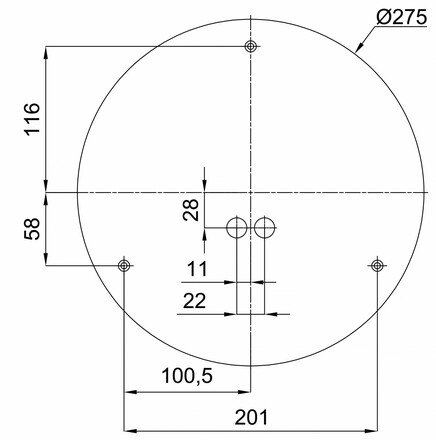 OSMONT KRU60510 KRUGER 1 FO stropní/nástěnné plastové svítidlo bílá IP40 4000 K 18W LED nouzové kombinované 3 h