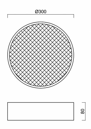 OSMONT KRU60522 KRUGER 1 FOP stropní/nástěnné plastové svítidlo bílá IP40 4000 K 18W LED nouzové kombinované 3 h