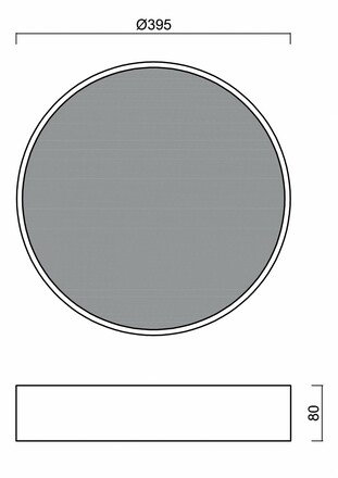 OSMONT KRU60576 KRUGER 2 FC stropní/nástěnné plastové svítidlo bílá / černá IP40 4000 K 34W LED