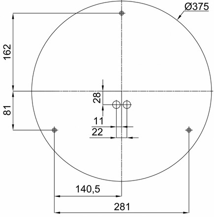 OSMONT KRU60762 KRUGER 2 FOP stropní/nástěnné plastové svítidlo černá IP40 4000 K 34W LED nouzové kombinované 3 h