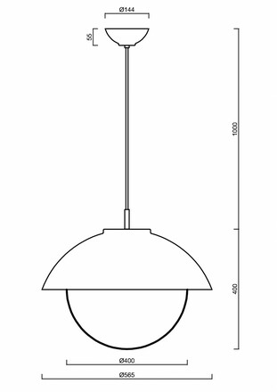 OSMONT LUK40021 LUKIDA ST3 závěsné skleněné svítidlo zlatá / bílá IP40 40W E27