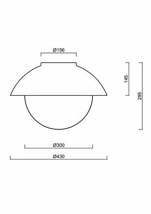 OSMONT LUK60004 LUKIDA 2 stropní/nástěnné skleněné svítidlo šedá / bílá IP65 3000 K 20W LED