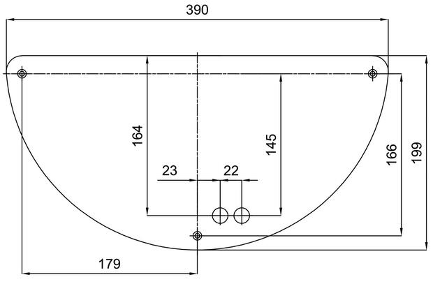 OSMONT NAR48186 NARA 2 nástěnné skleněné svítidlo bílá IP43 3000 K 18W LED HF