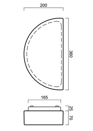 OSMONT NAR48682 NARA 1 nástěnné skleněné svítidlo bílá IP43 4000 K 13W LED HF