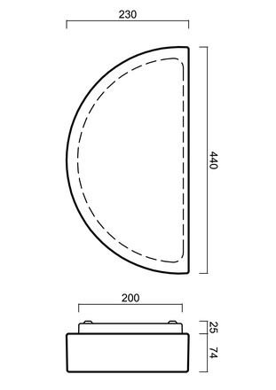 OSMONT NAR48685 NARA 2 nástěnné skleněné svítidlo bílá IP43 4000 K 20W LED DALI