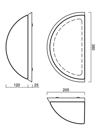 OSMONT NEL44581 NELA DL2 nástěnné skleněné svítidlo nerez leštěná / bílá IP43 60W E27 HF