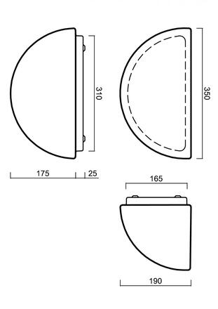 OSMONT NEL48701 NELA 3 nástěnné skleněné svítidlo bílá IP43 4000 K 13W LED