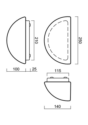 OSMONT NEL59228 NELA 1 nástěnné skleněné svítidlo bílá IP43 3000 K 8W LED
