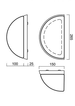 OSMONT NEL59952 NELA DL1 nástěnné skleněné svítidlo nerez broušená / bílá IP43 4000 K 7W LED