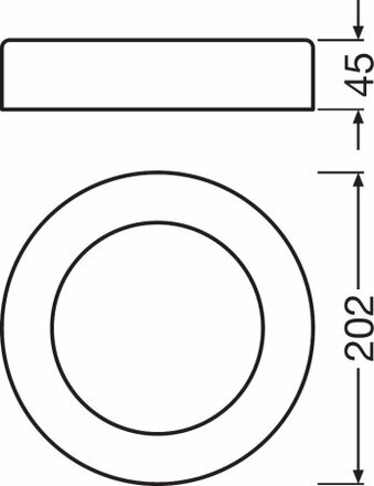LEDVANCE O SURFACE RD 13 W 3000 K IP54 WT 4058075074910