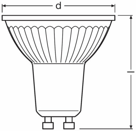 OSRAM LED PARATHOM DIM PAR16 50 dim 36d 5,5W/927 GU10