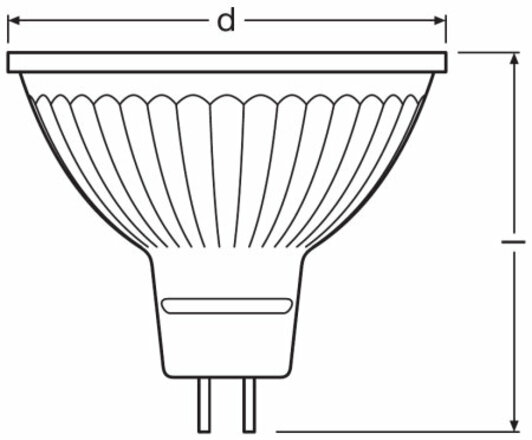 OSRAM PARATHOM  MR16 20 non-dim 36d 2,6W/840 GU5.3