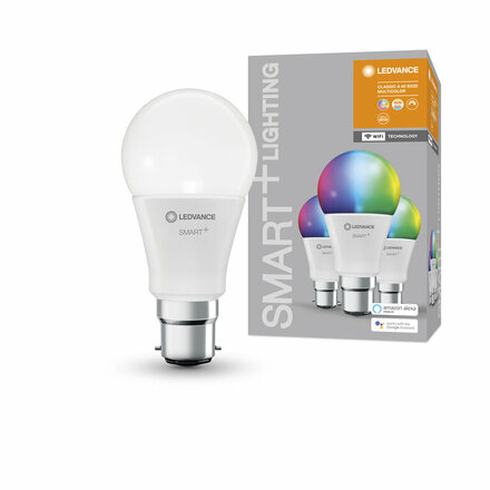LEDVANCE SMART+ WiFi Classic 60 9 W/RGB+2700-6500 K B22d 4058075515680