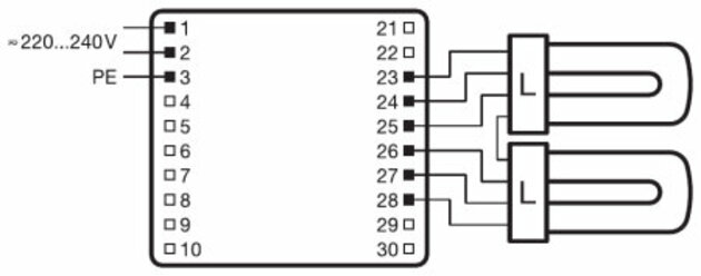 OSRAM QTP-DL 2X36-40/220-240