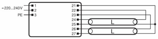 OSRAM QTi 2X14/24/21/39/220-240 GII